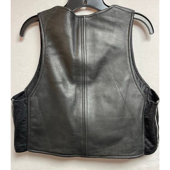 Nigel Cabourn Black leather size large zip‎ up Vest - Picture 2 of 5